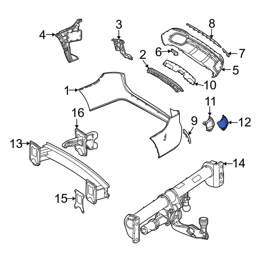 Mercedes-Benz OE 1678856900 - Rear Left Bumper Cover Heat Shield