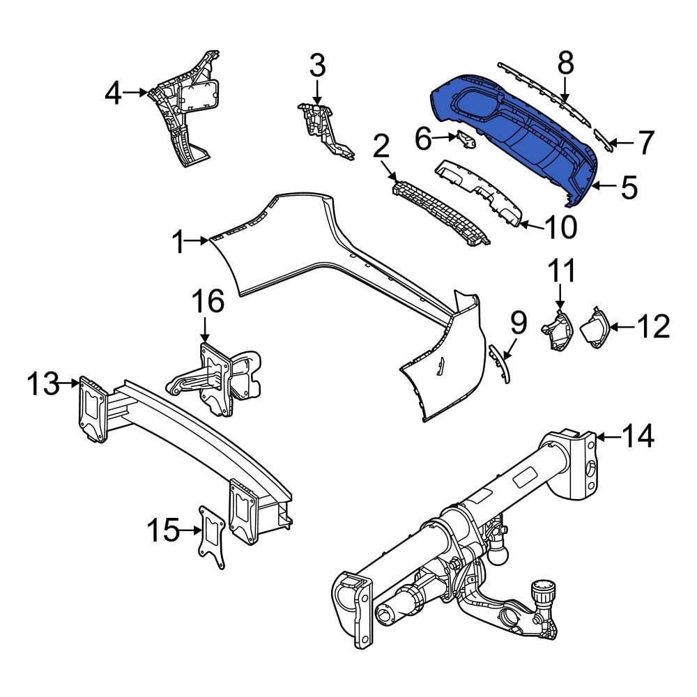 Mercedes-Benz OE 1678852305 - Rear Valance Panel