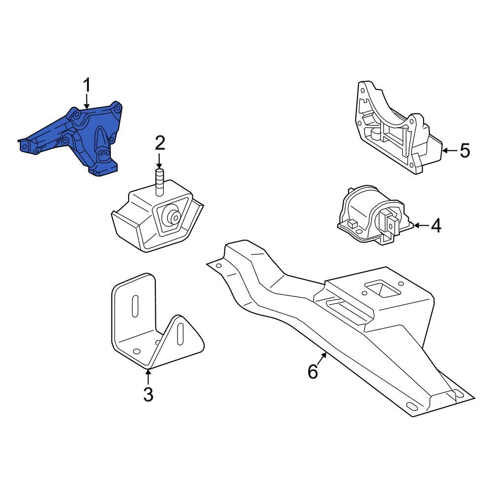 MercedesBenz OE 1772230000 Front Left Engine Mount Bracket