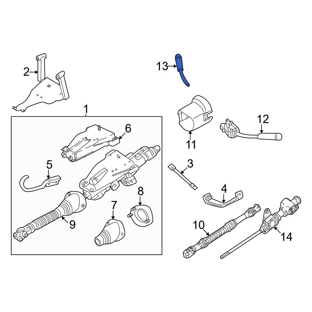 MercedesBenz OE 0005451144 Steering Column Tilt Adjuster