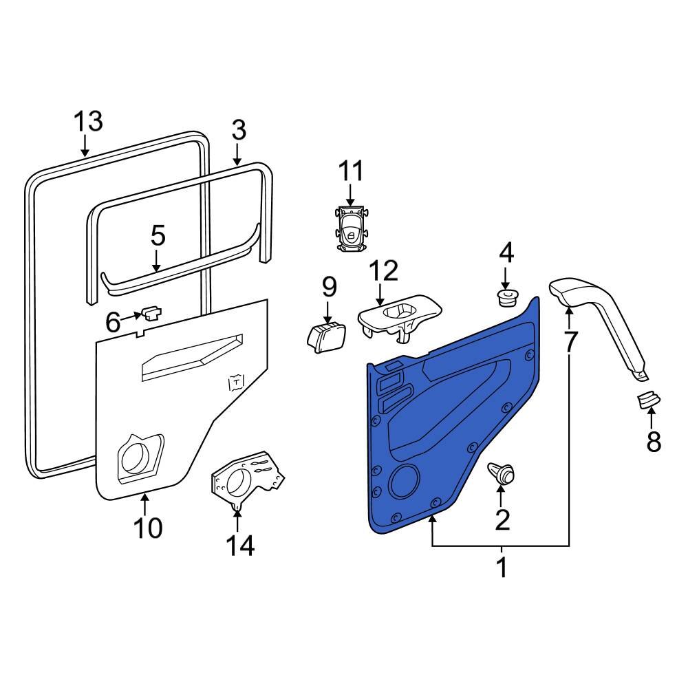 Mercedes Benz Oe H Front Left Inner Door Interior Trim Panel