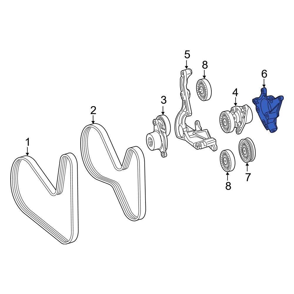 MercedesBenz OE 1772242700 Right Belt Tensioner Bracket