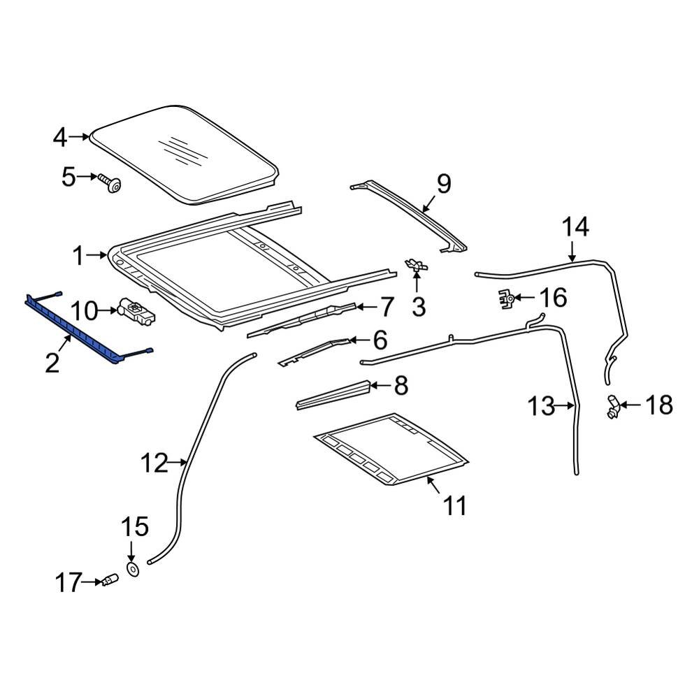 MercedesBenz OE 2537803200 Sunroof Deflector