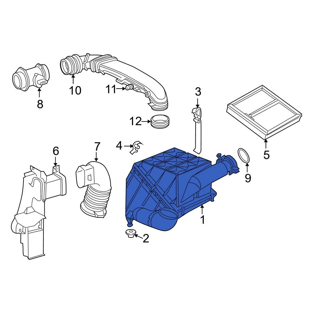 MercedesBenz OE 1110941102 Air Filter and Housing Assembly