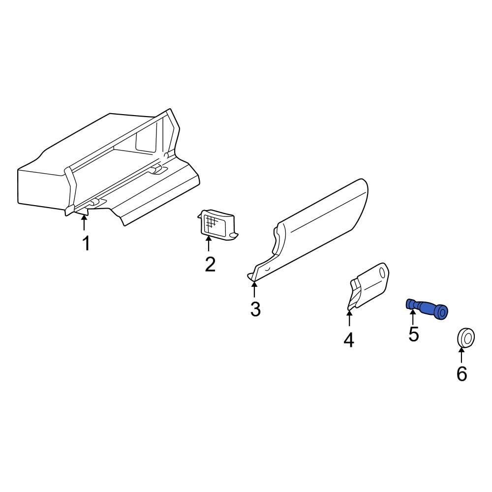 MercedesBenz OE 2106890001 Glove Box Lock Kit