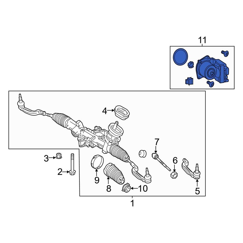 MercedesBenz OE 2469002821 Power Steering Assist Motor