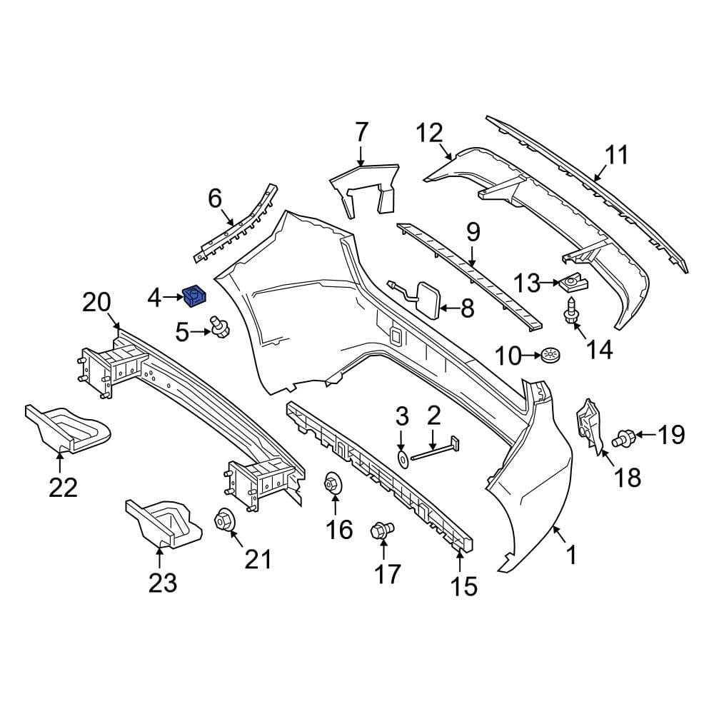 Mercedes-Benz OE 0039949145 - Upper Bumper Cover Nut