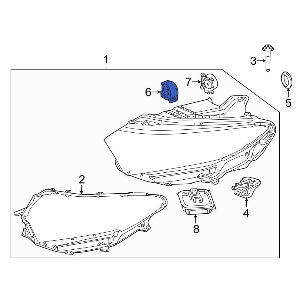 MercedesBenz OE 2239069102 Front Headlight Control Module Cooling Fan