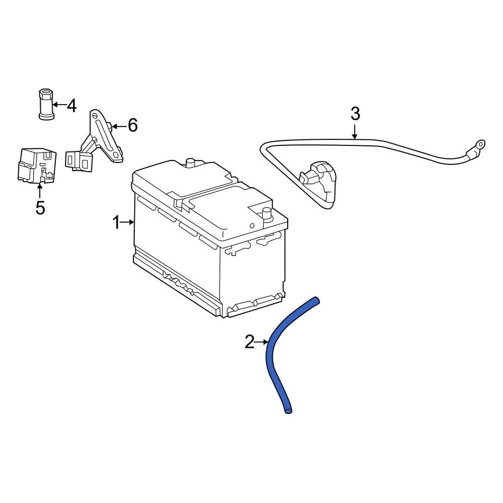 MercedesBenz OE 0009976414 Battery Vent Tube