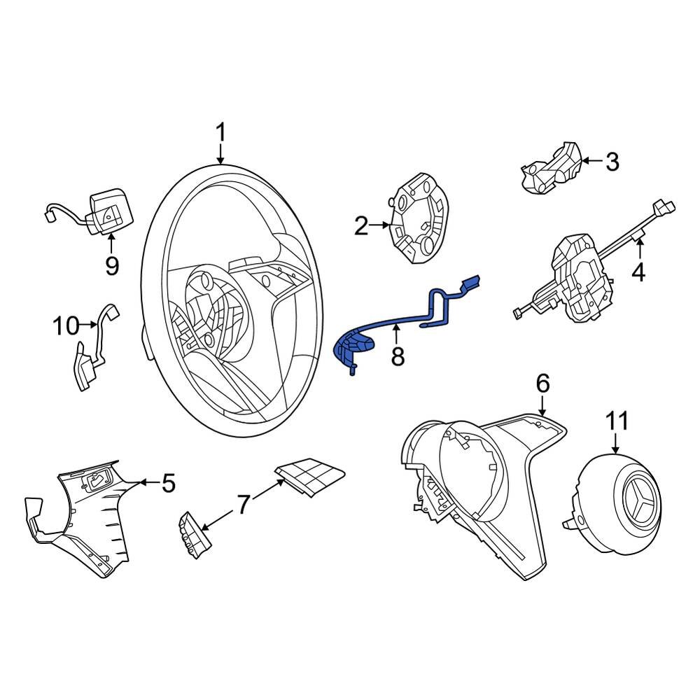 MercedesBenz OE 0995402700 Steering Wheel Wiring Harness