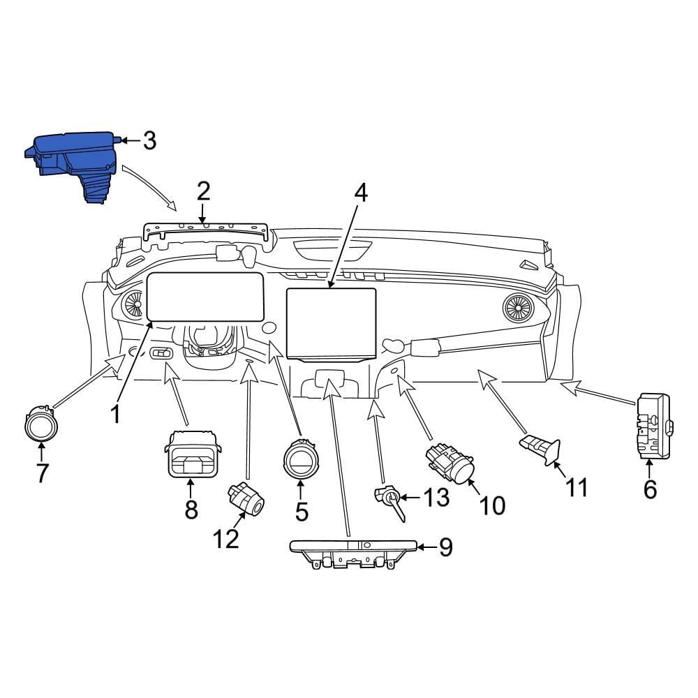 mercedes-benz-oe-2979007109-front-heads-up-display-assembly