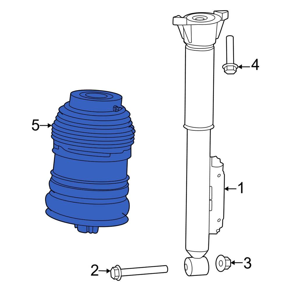 MercedesBenz OE 2973203601 Rear Right Air Suspension Spring