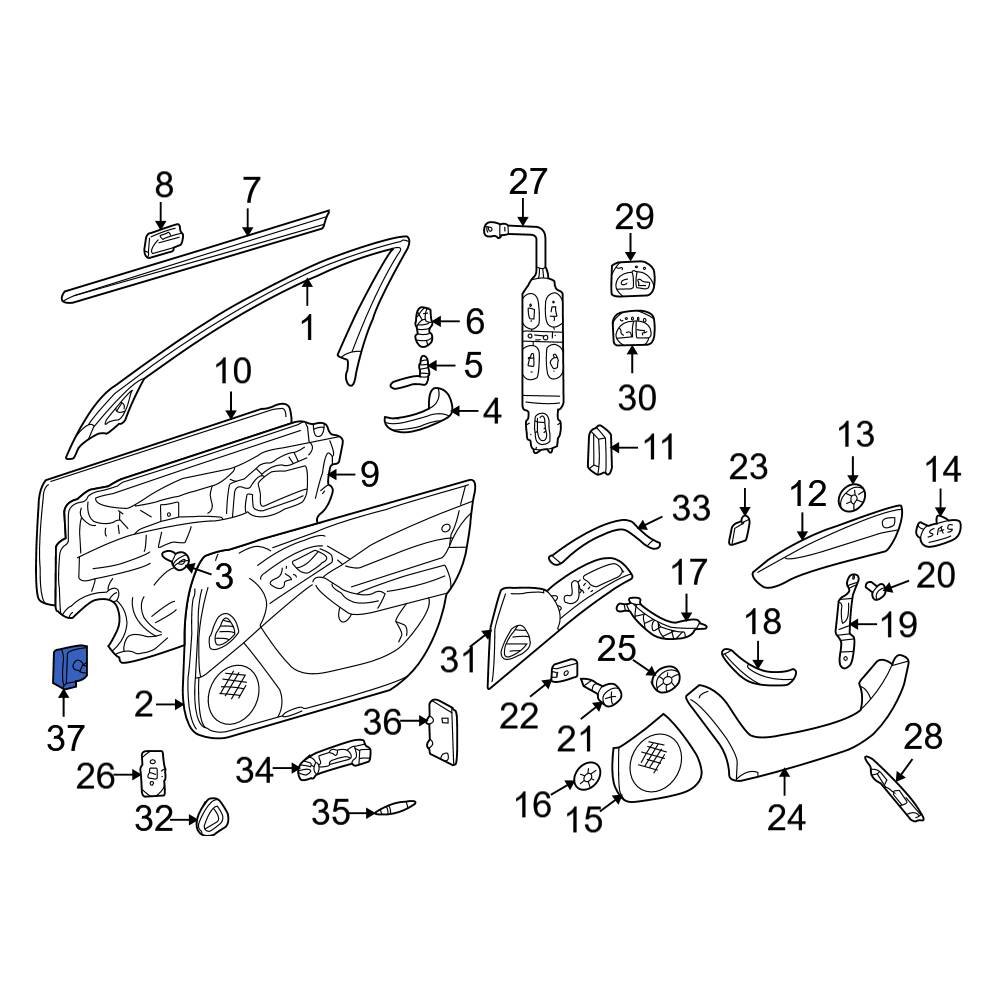 MercedesBenz OE 1688201910 Rear Door Jamb Switch