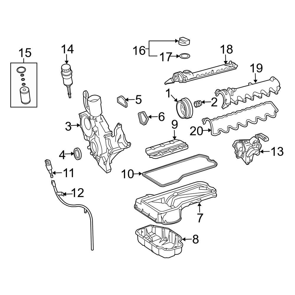 MercedesBenz OE 1370140022 Upper Engine Oil Pan Gasket