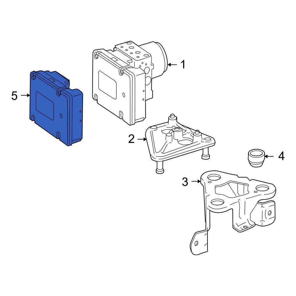MercedesBenz OE 2219002004 ABS Control Module