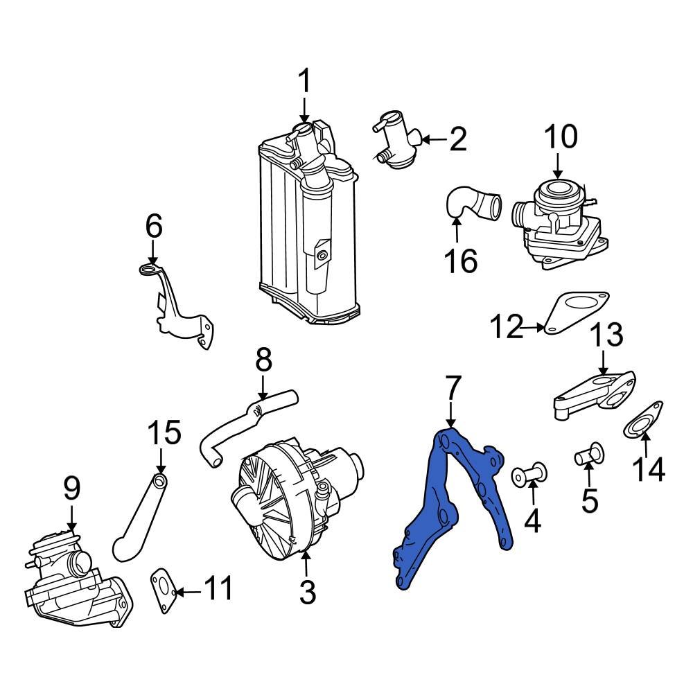 MercedesBenz OE 2721413540 Secondary Air Injection Pump Bracket