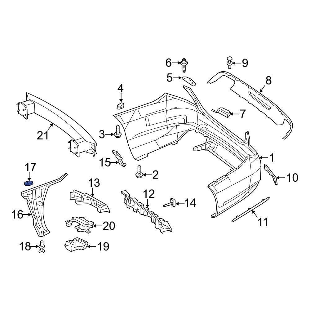 Mercedes-Benz OE 0009971942 - Bumper Cover Reinforcement Washer