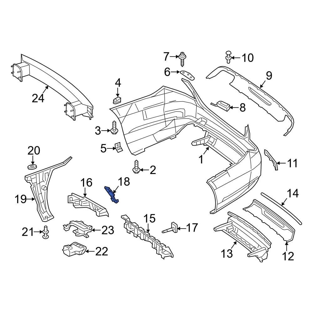 Mercedes-benz Oe 2228851521 - Left Bumper Impact Absorber Bracket