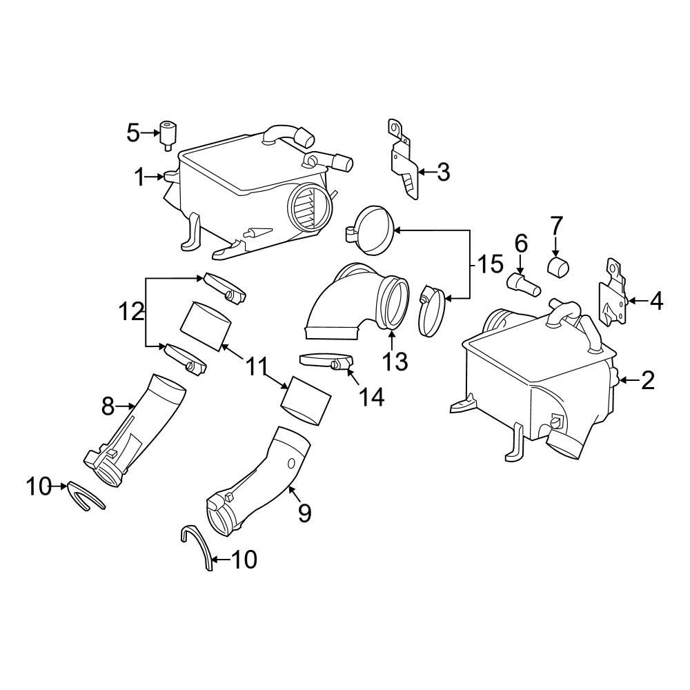 MercedesBenz OE 2791500073 Left Turbocharger Intercooler Bracket