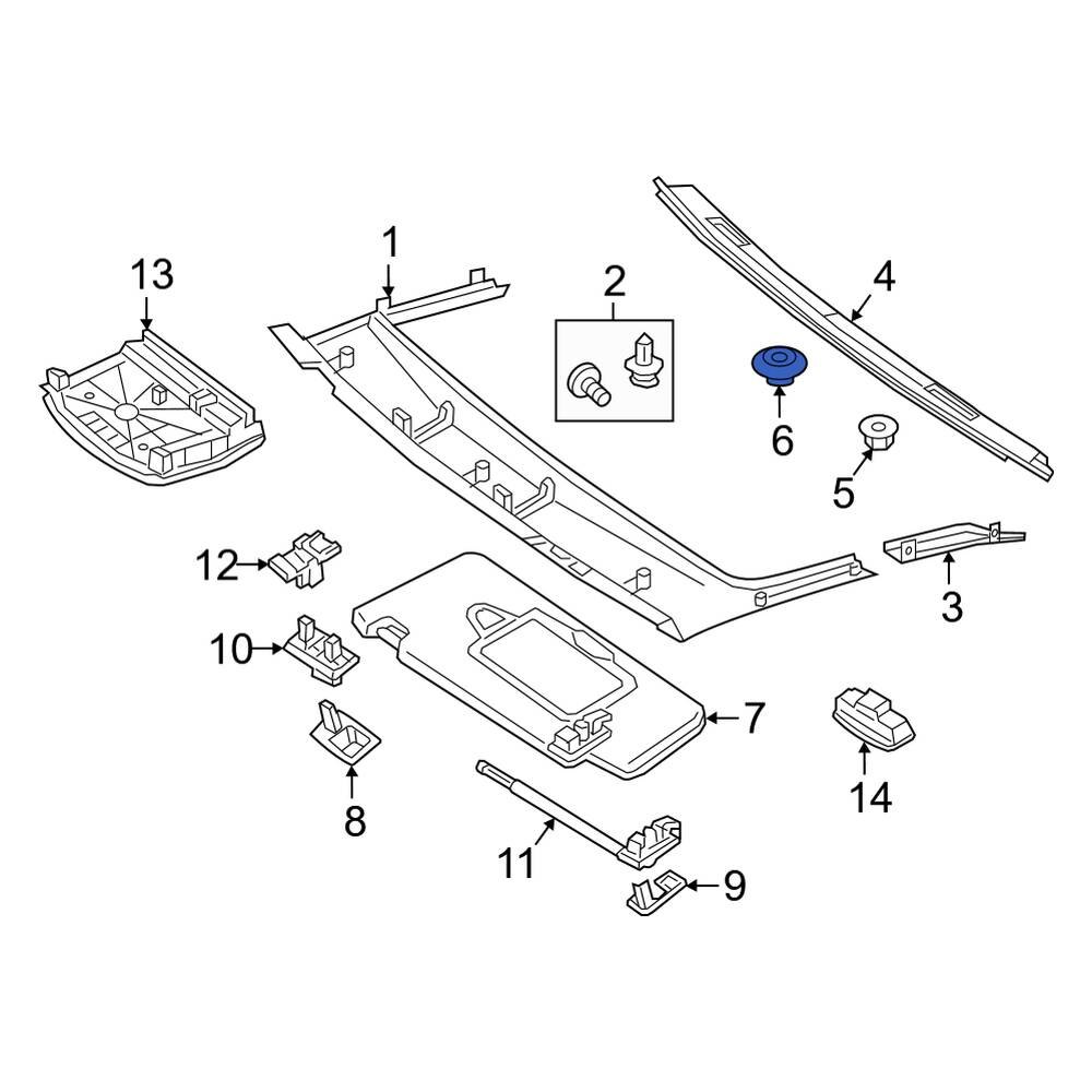 MercedesBenz OE 0039981350 Rear Door Plug