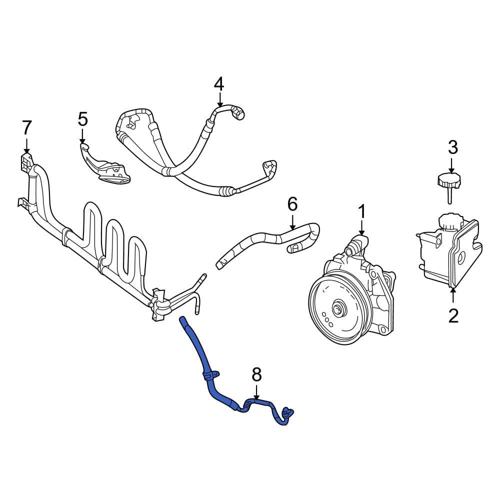 Mercedes-Benz OE 2044660181 - Power Steering Return Hose