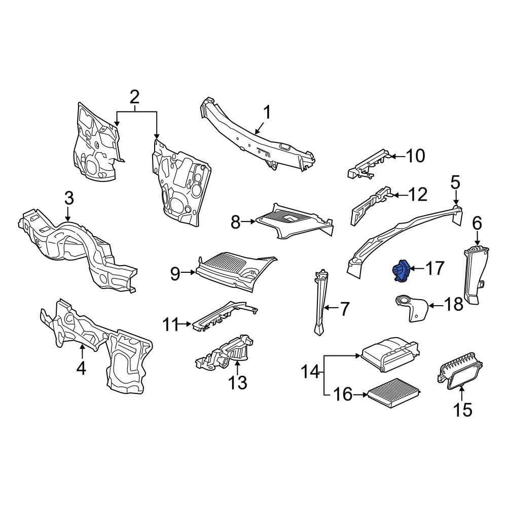 MercedesBenz OE 0009055800 Ambient Air Quality Sensor