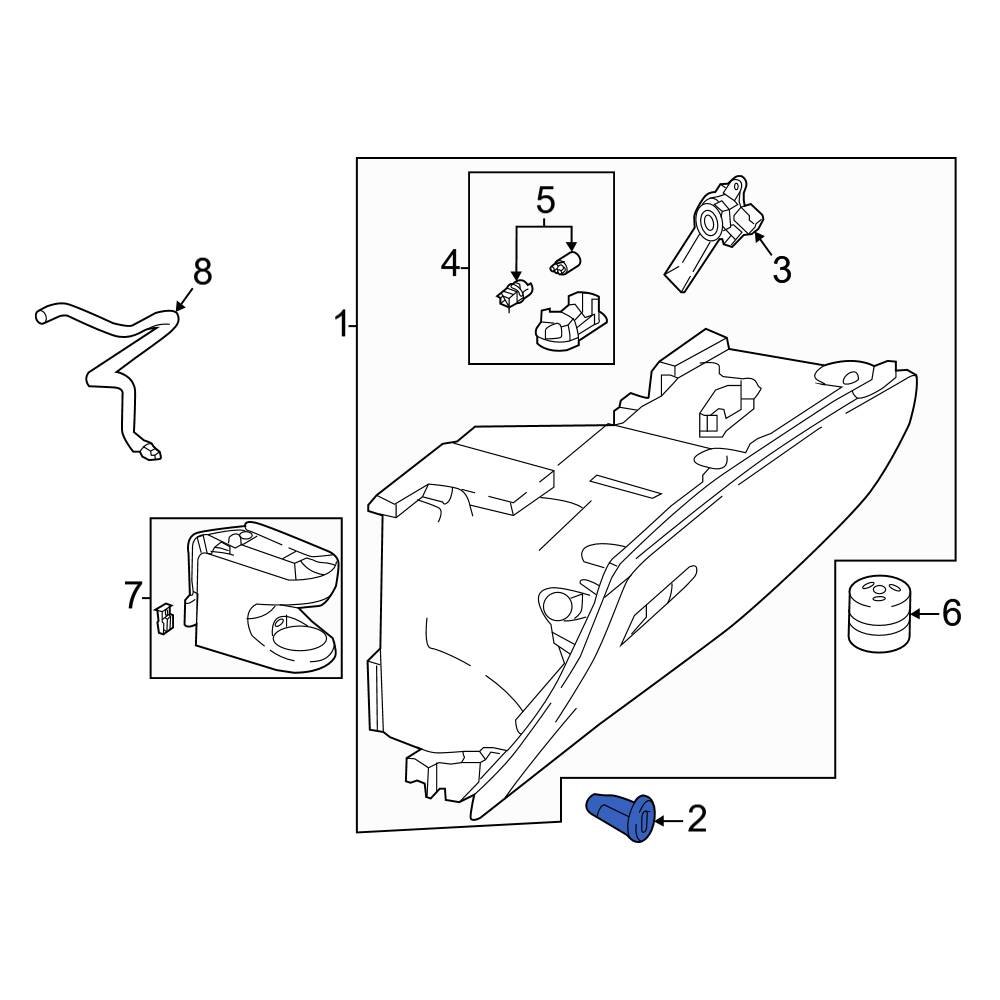 MercedesBenz OE 2036800384 Front Glove Box Lock Kit