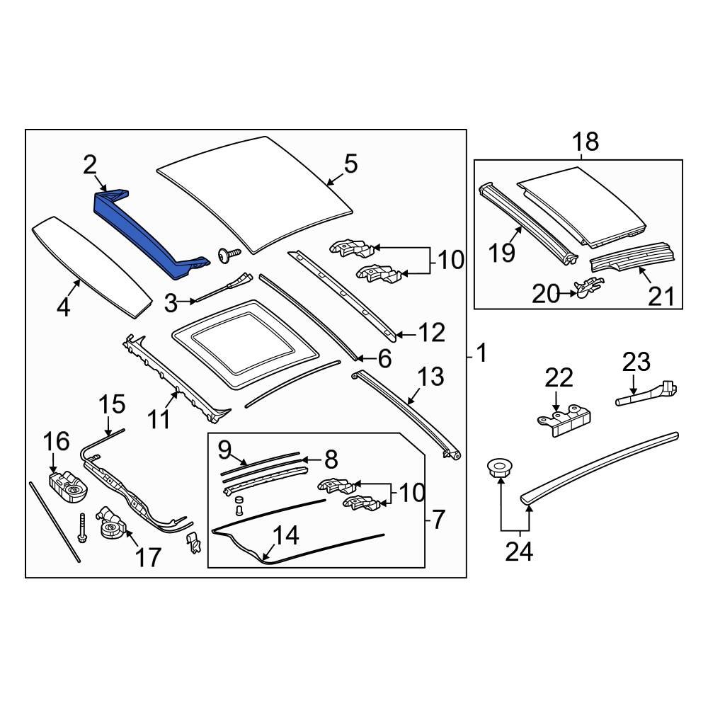 MercedesBenz OE 2537803200 Sunroof Deflector