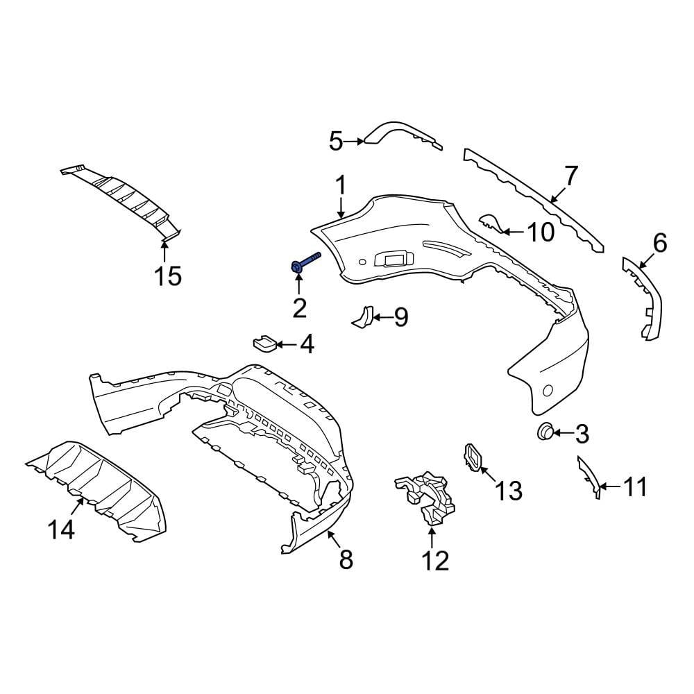 Mercedes-Benz OE 0019903836 - Bumper Cover Bolt