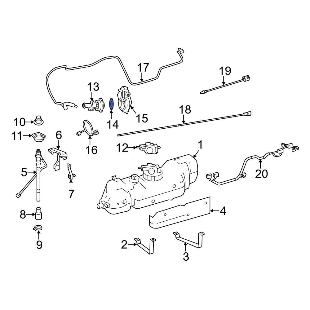 MercedesBenz OE 2074920000 Diesel Exhaust Fluid (DEF) Injector Gasket