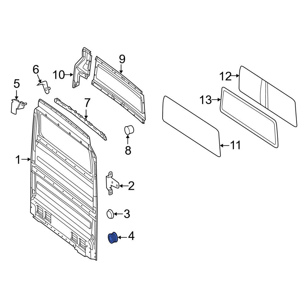 MercedesBenz OE 0029981950 Front Forward Door Plug