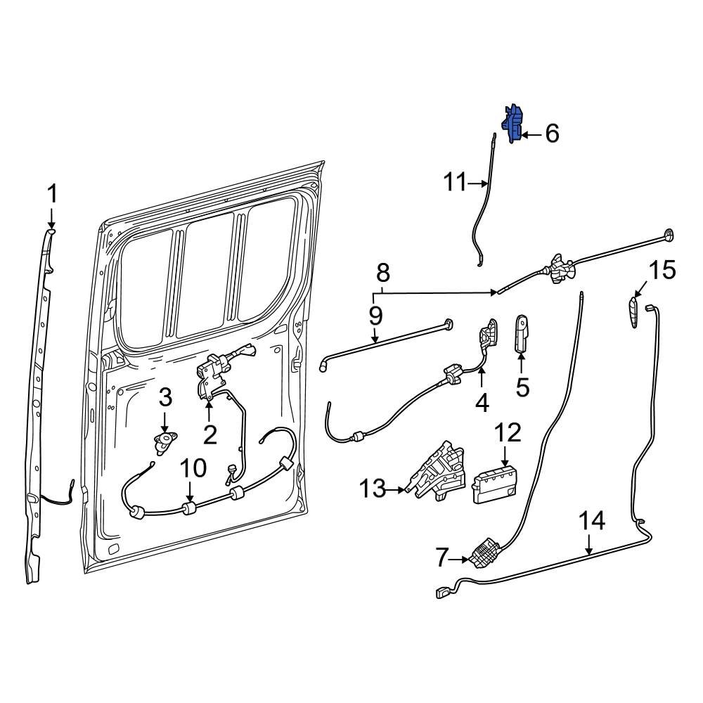 MercedesBenz OE 9067301635 Right Upper Sliding Door Latch