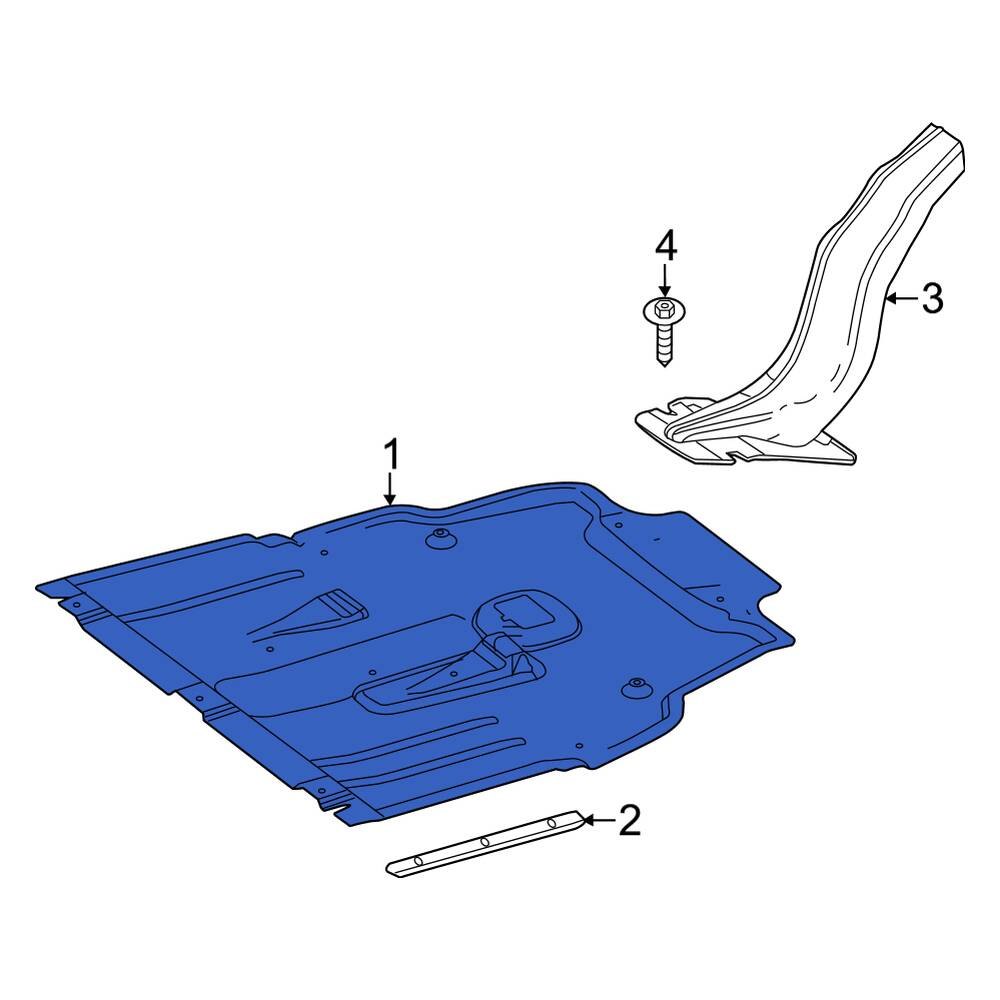 Mercedes-Benz OE 1765200023 - Front Powertrain Skid Plate