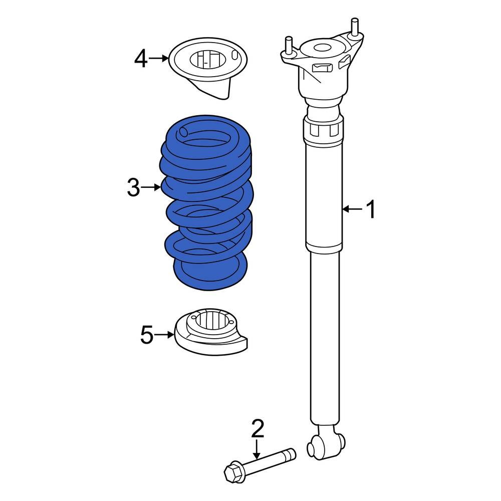 MercedesBenz OE 1763240204 Rear Coil Spring