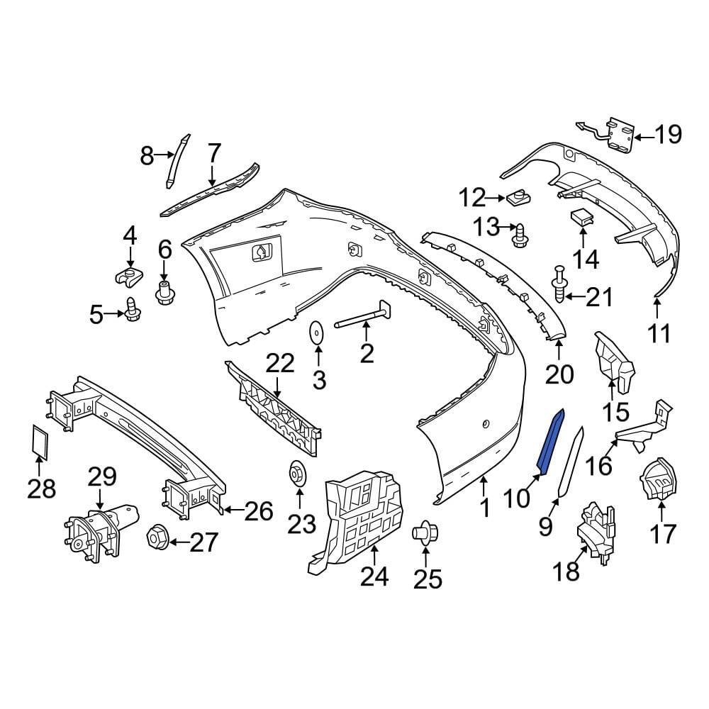 Mercedes-Benz OE 117885330164 - Left Spoiler Bracket