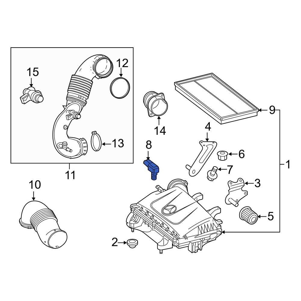 MercedesBenz OE 0081534428 Barometric Pressure Sensor
