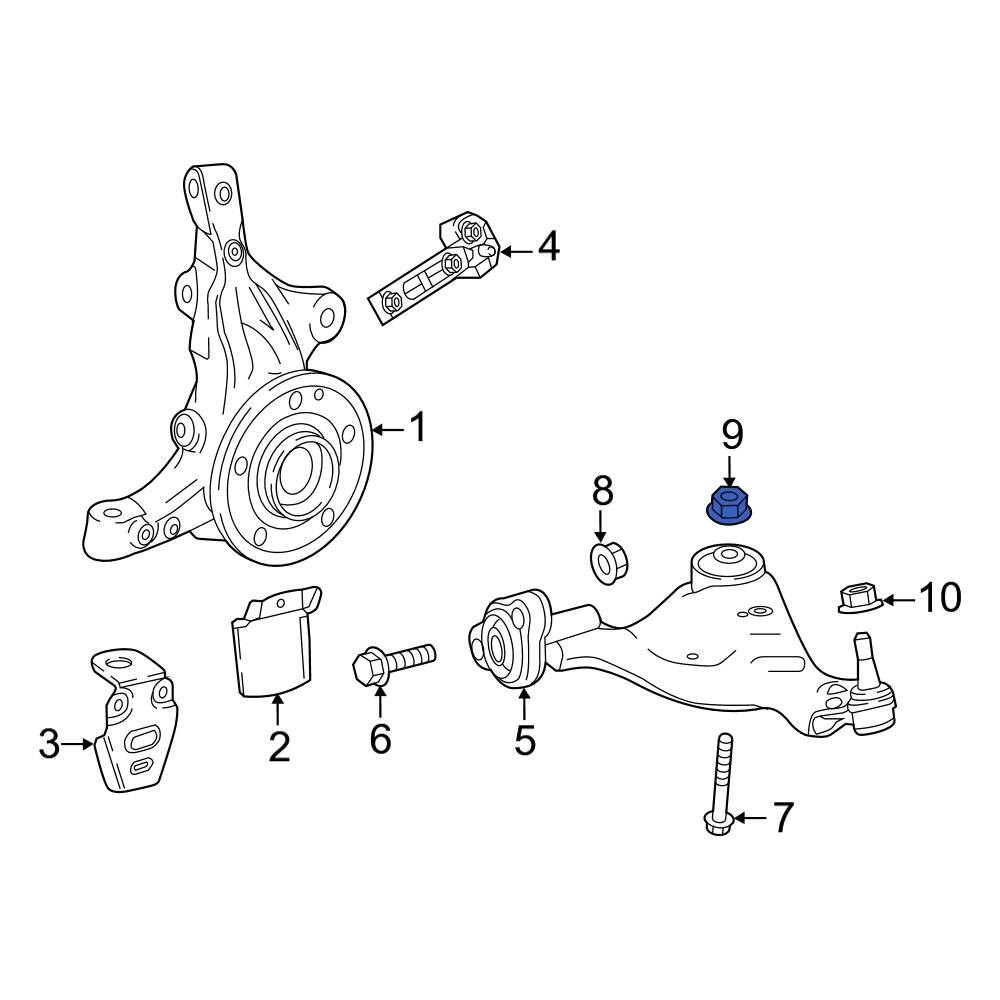 MercedesBenz OE 000000003277 Suspension Shock Absorber Nut