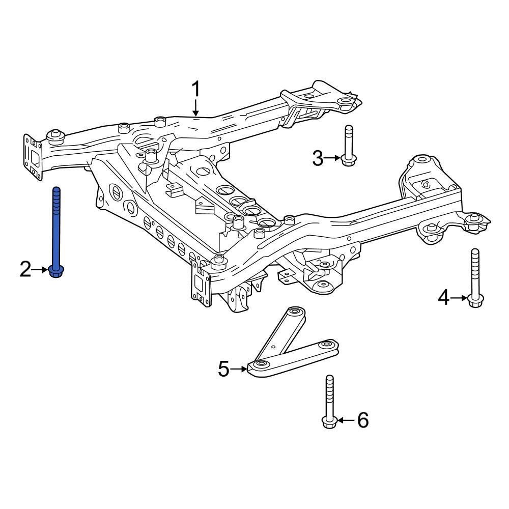MercedesBenz OE 00000000824765 Front Engine Cradle Bolt