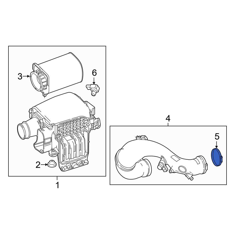 MercedesBenz OE 0069972690 Upper Intercooler Pipe Clamp
