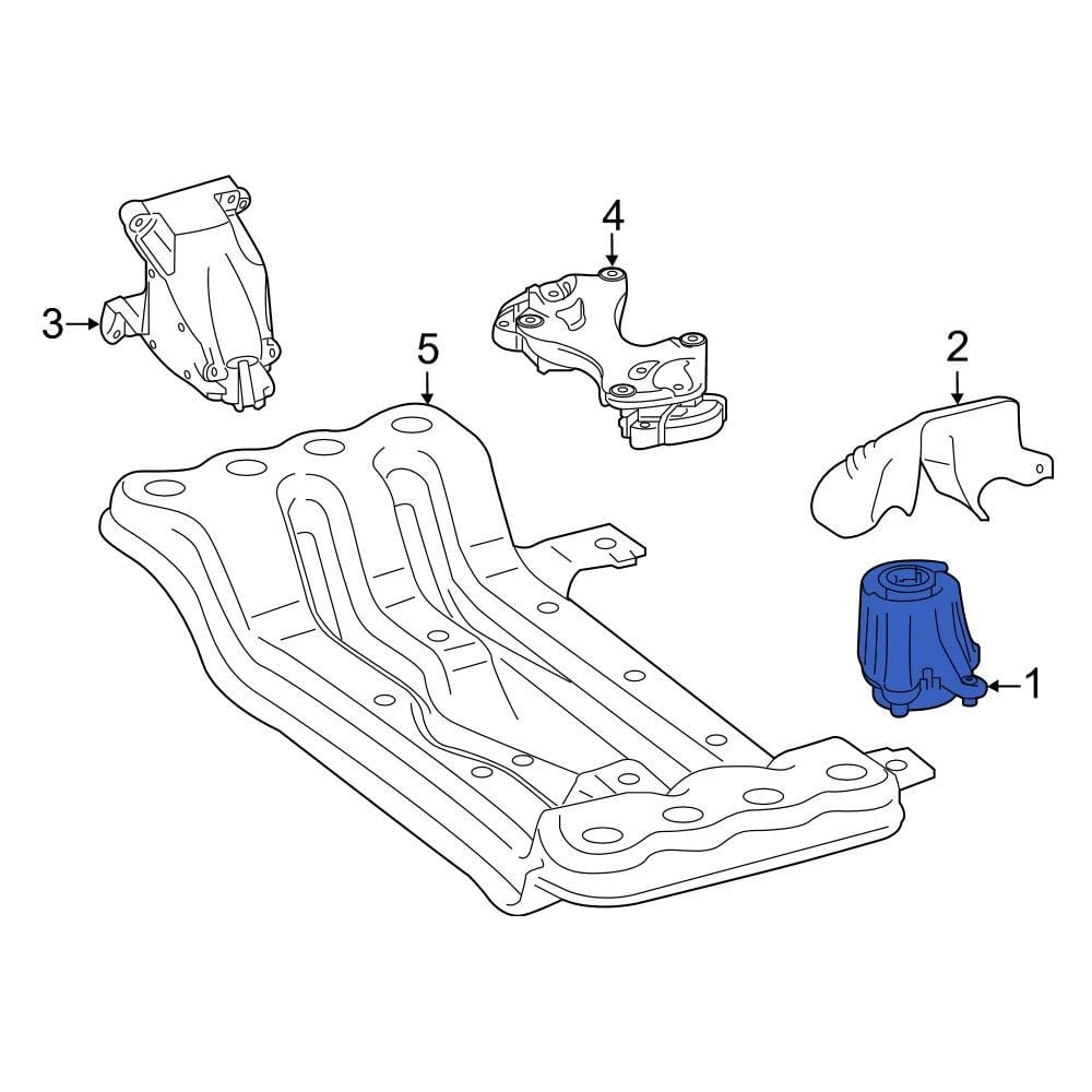 MercedesBenz OE 2532402500 Front Right Engine Mount