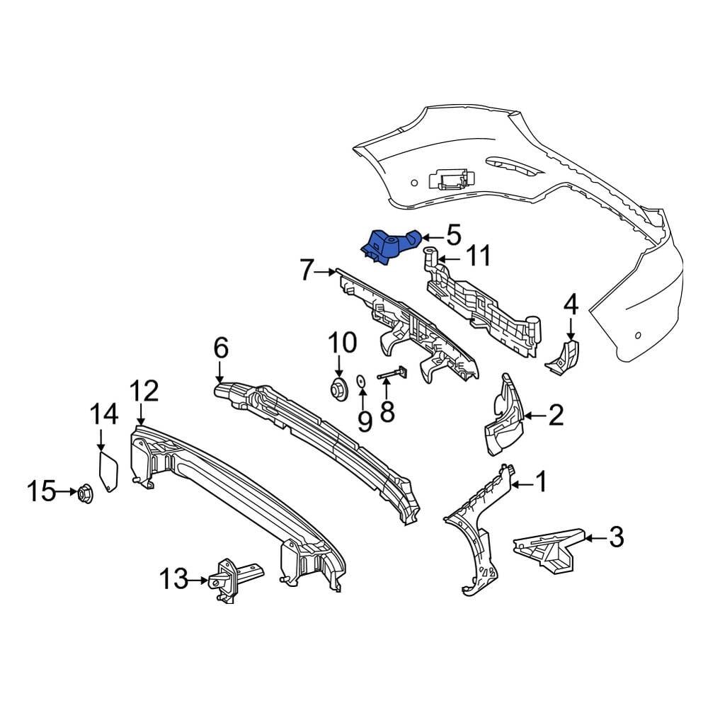 Mercedes-Benz OE 2538857102 - Rear Left Lower Bumper Cover Bracket