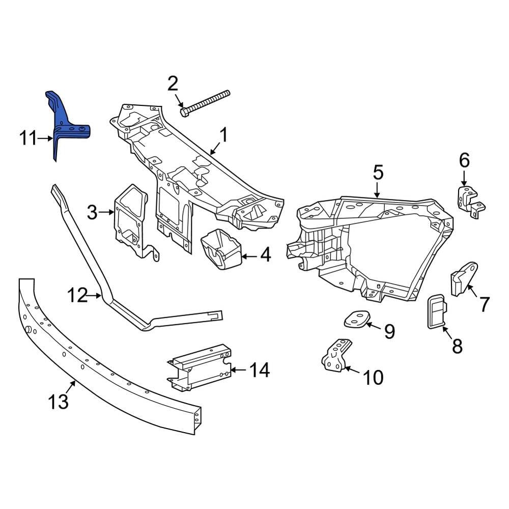 Mercedes-Benz OE 2226205900 - Left Radiator Support Bracket