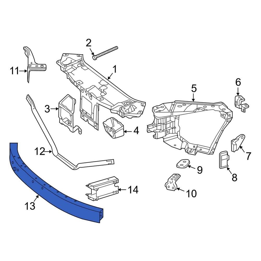 Mercedes-Benz OE 2176200330 - Front Bumper Impact Bar