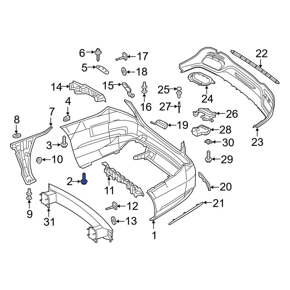 Mercedes-benz Oe 000000004679 - Bumper Cover Screw