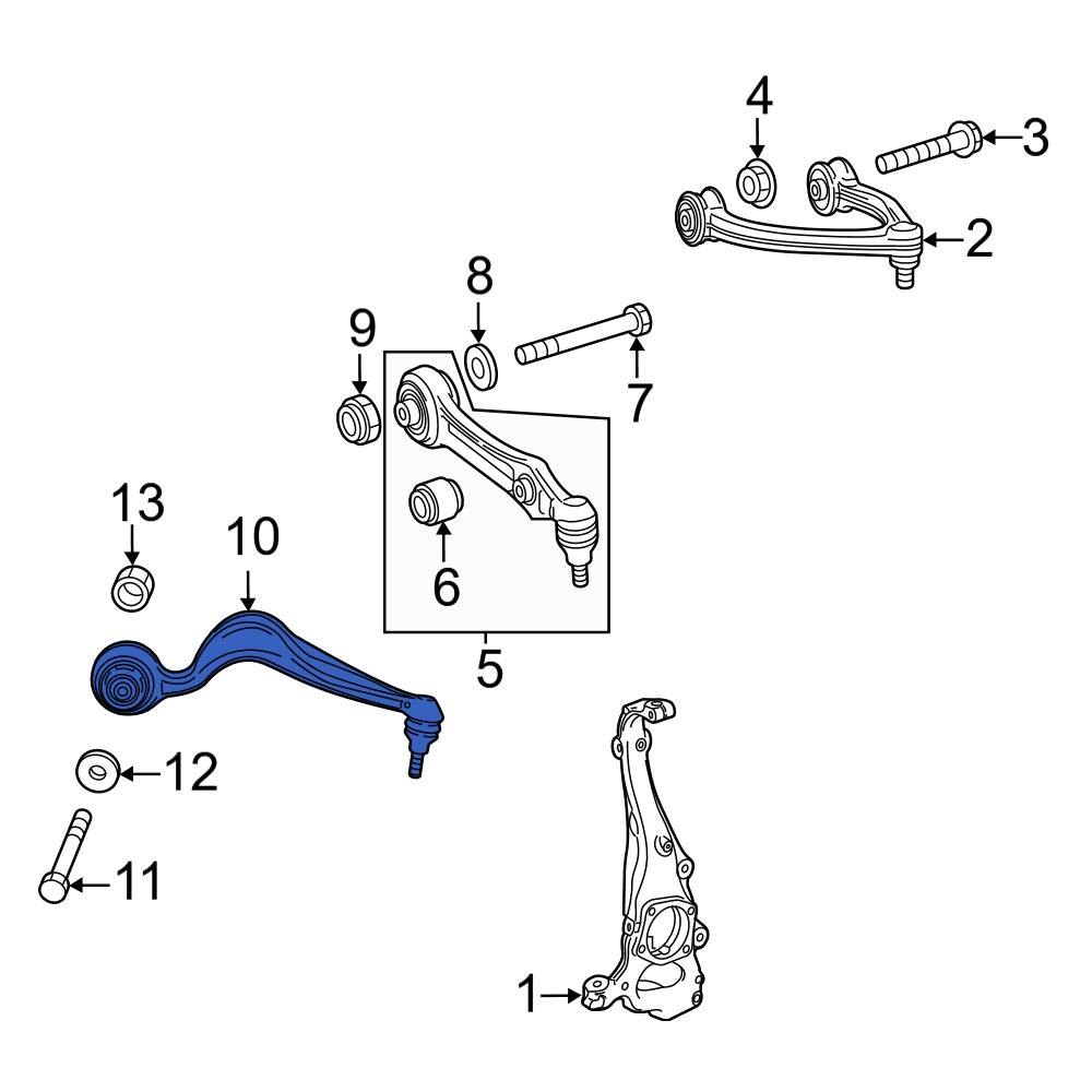 MercedesBenz OE 2233305904 Front Left Lateral Arm and Ball Joint