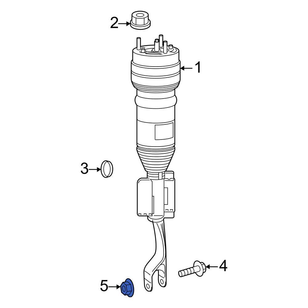 MercedesBenz OE 000000008301 Suspension Strut Nut