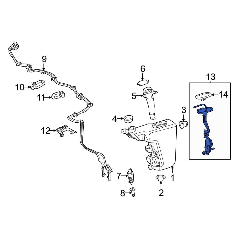 MercedesBenz OE 2238301700 Front Windshield Washer Nozzle Heater