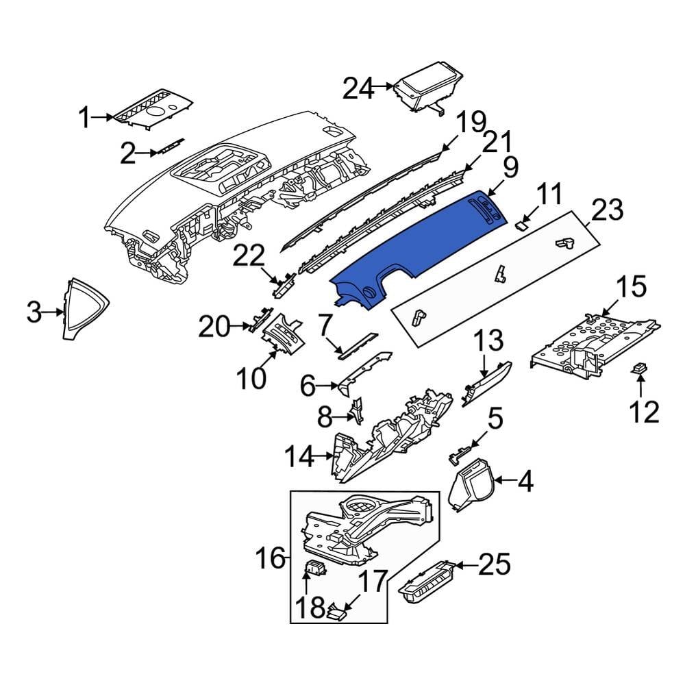 Mercedes-Benz OE 2236808805 - Right Instrument Panel Molding