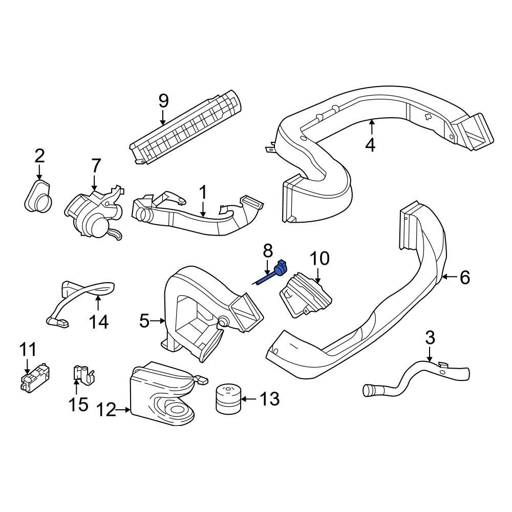 MercedesBenz OE 0009058306 Lower Cabin Air Temperature Sensor