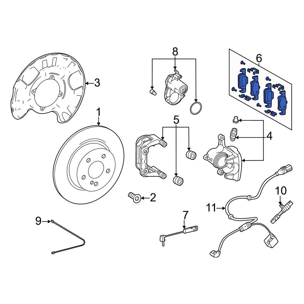 MercedesBenz OE 0004203805 Rear Disc Brake Pad Set
